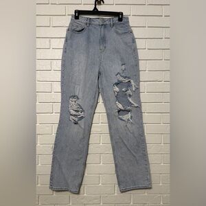 PacSun Light Wash Distressed Boyfriend Jeans Size 28